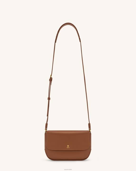 Brown JW PEI Debby Flap Crossbody Bag VV8B19