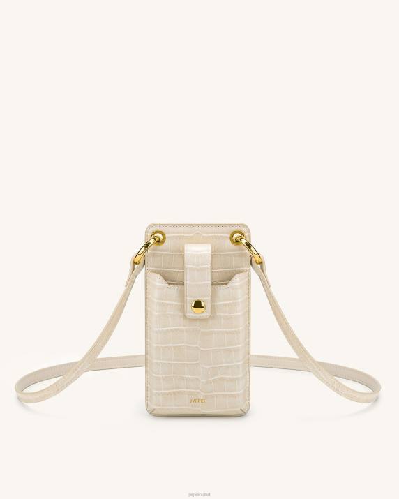 Ivory Croc JW PEI Quinn Phone Bag VV8B190