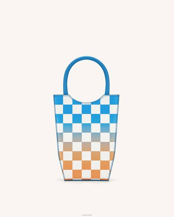 Lake Blue & Orange JW PEI FEI Gradient Checkerboard Phone Bag VV8B232