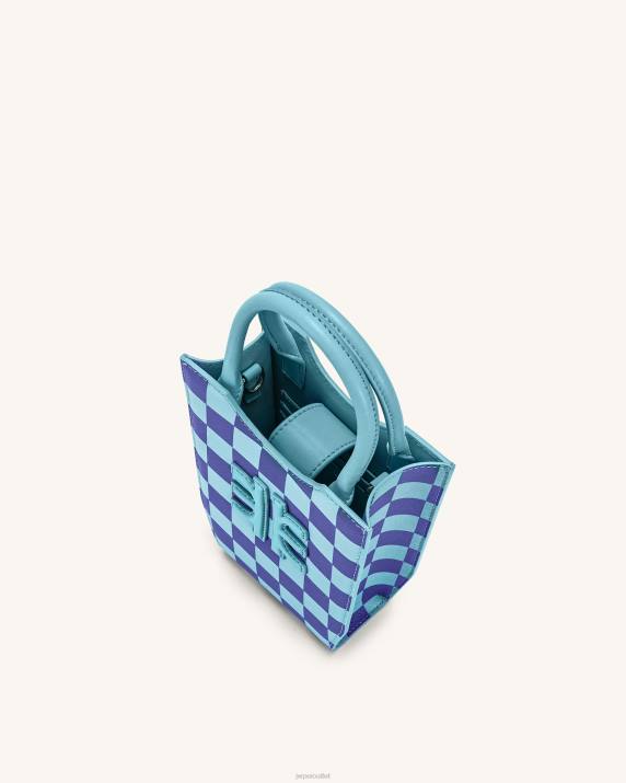 Light Blue & Dark Blue JW PEI FEI Checkerboard Phone Bag VV8B234