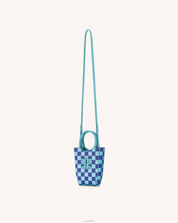 Light Blue & Dark Blue JW PEI FEI Checkerboard Phone Bag VV8B234