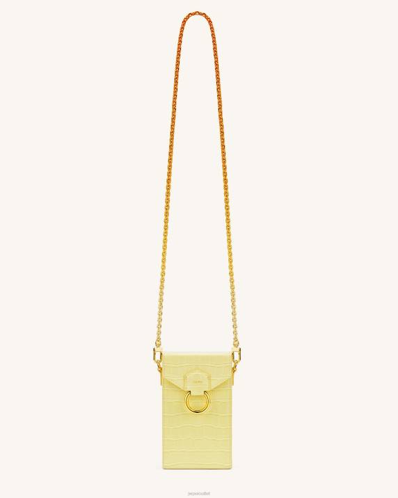 Light Yellow Croc JW PEI Lola Gradient Chain Phone Case VV8B193
