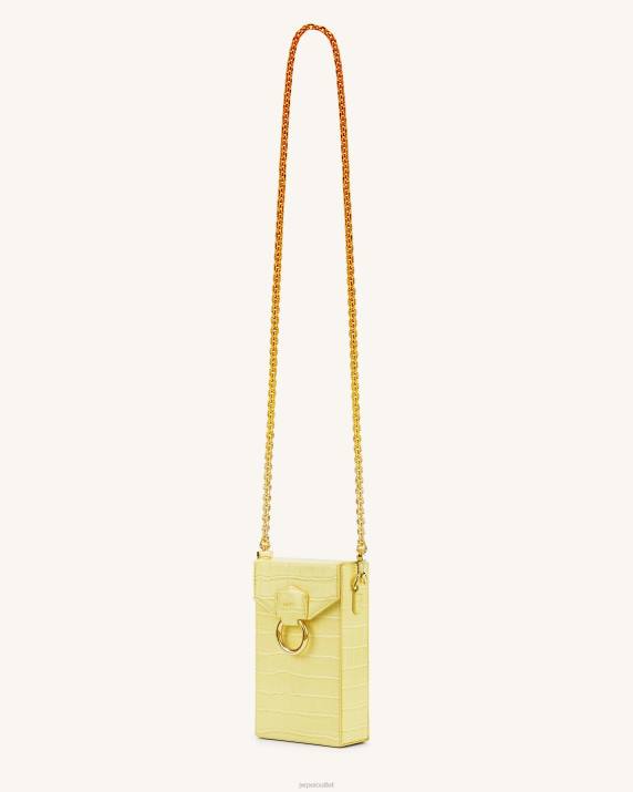 Light Yellow Croc JW PEI Lola Gradient Chain Phone Case VV8B193
