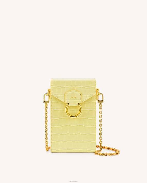 Light Yellow Croc JW PEI Lola Gradient Chain Phone Case VV8B193