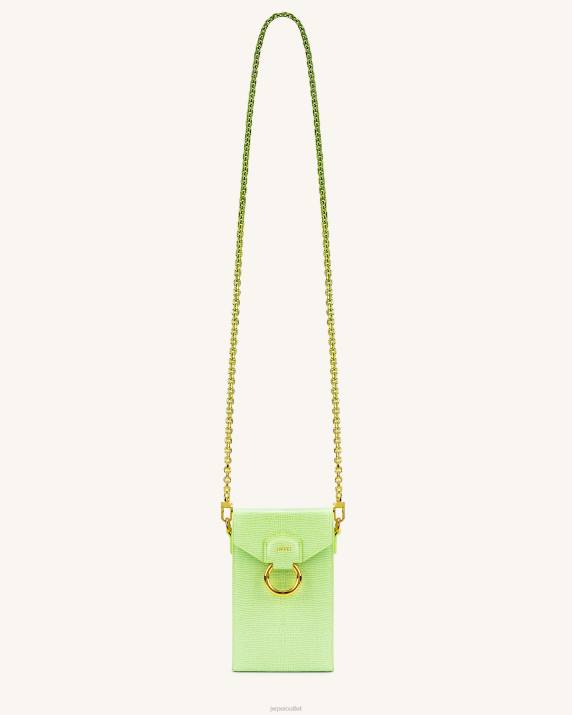 Lime Green Lizard JW PEI Lola Gradient Chain Phone Case VV8B194