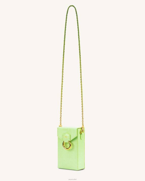 Lime Green Lizard JW PEI Lola Gradient Chain Phone Case VV8B194