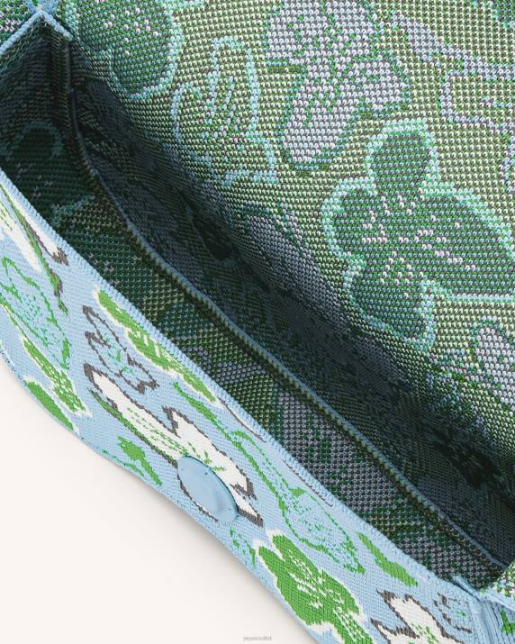 Flower Collection - Ice & Green & White & Gray JW PEI Becci Knitted Shoulder Bag VV8B148