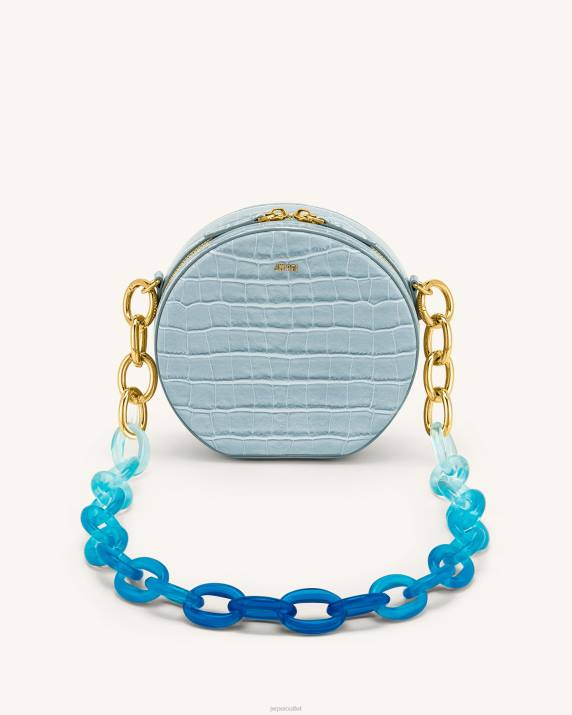 Ice Croc JW PEI Luna Gradient Acrylic Chain Circle Shoulder Bag VV8B73