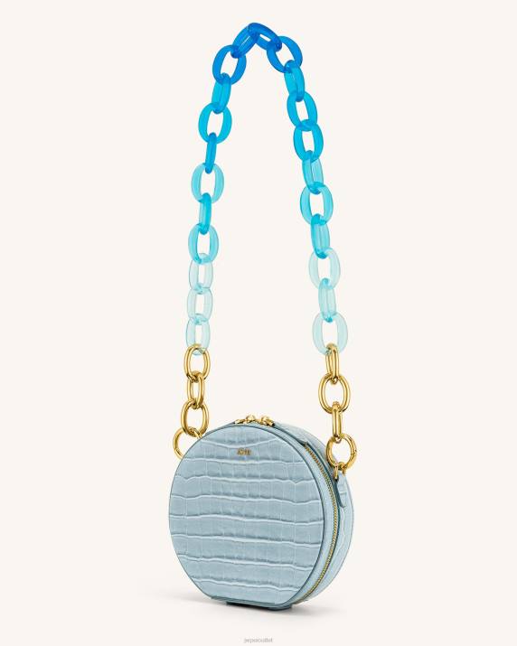Ice Croc JW PEI Luna Gradient Acrylic Chain Circle Shoulder Bag VV8B73