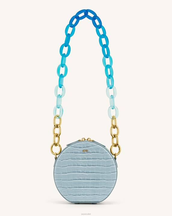 Ice Croc JW PEI Luna Gradient Acrylic Chain Circle Shoulder Bag VV8B73
